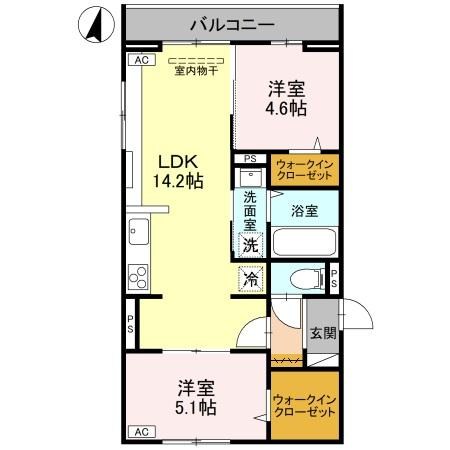 D-ROOM鐙 302号室 間取り
