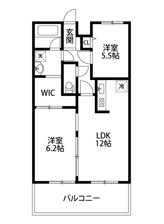kokomo天神尾 101号室 間取り