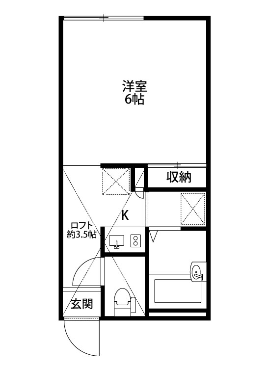 EXEO横越中央(エクシオ) 101号室 間取り