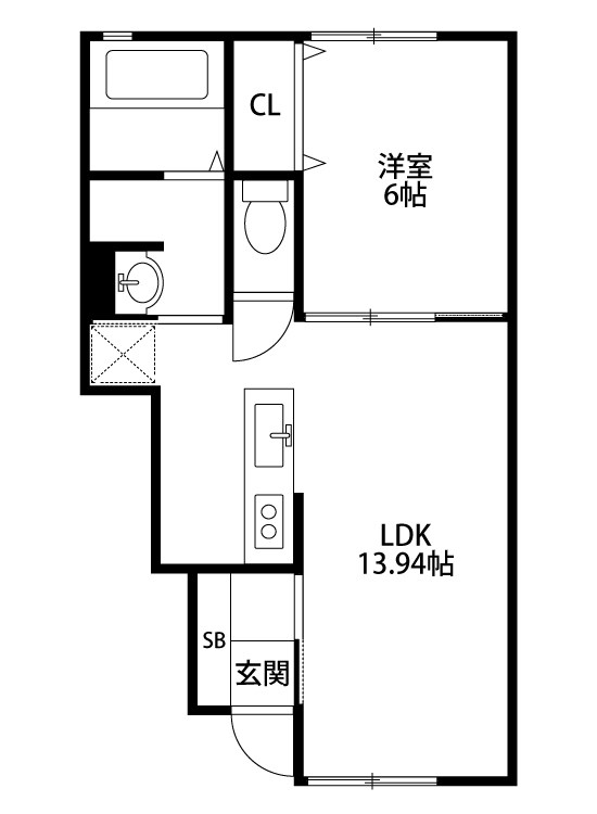 アドラブル 101号室 間取り