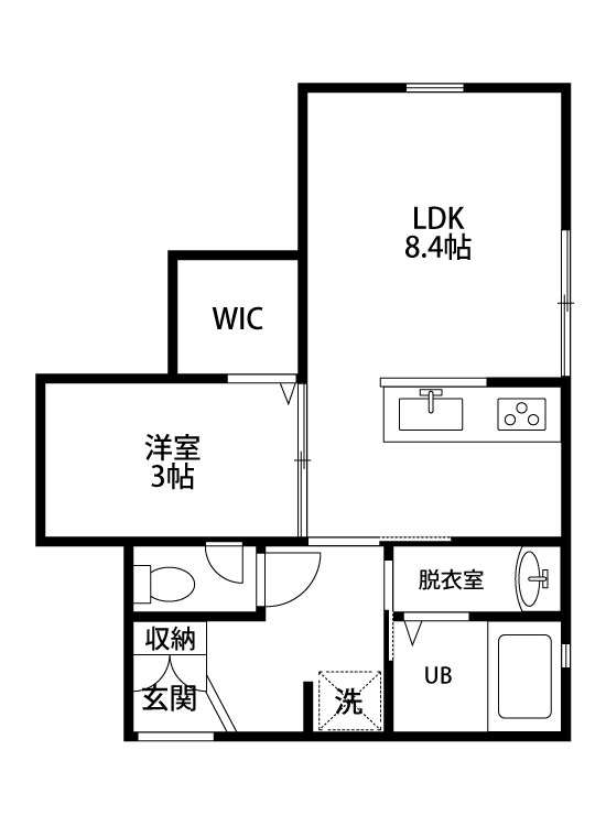 PRE沼垂東B 間取り図