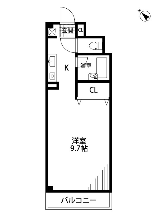 ハイブリッジ本町 203号室 間取り