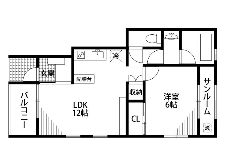 Forair(フォレア)B 102号室 間取り