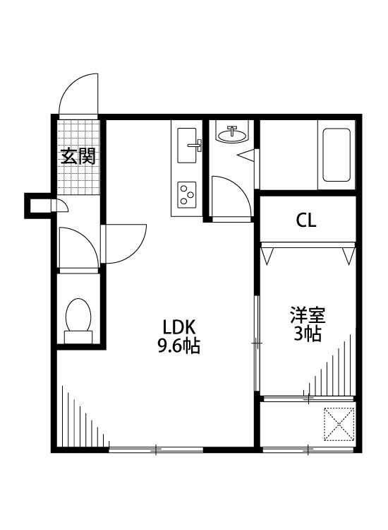 カーサ　フェリーチェ 203号室 間取り