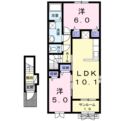 ジュネスＳＫⅠ 203号室 間取り