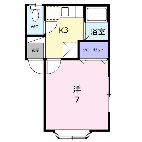 セジュール青山 105号室 間取り