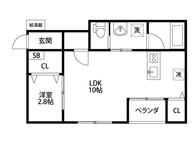 ブルーイ 203号室 間取り