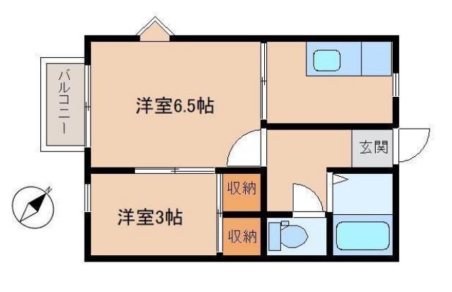 サンシティ 205号室 間取り