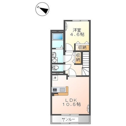ヴィラコートサクラ 202号室 間取り