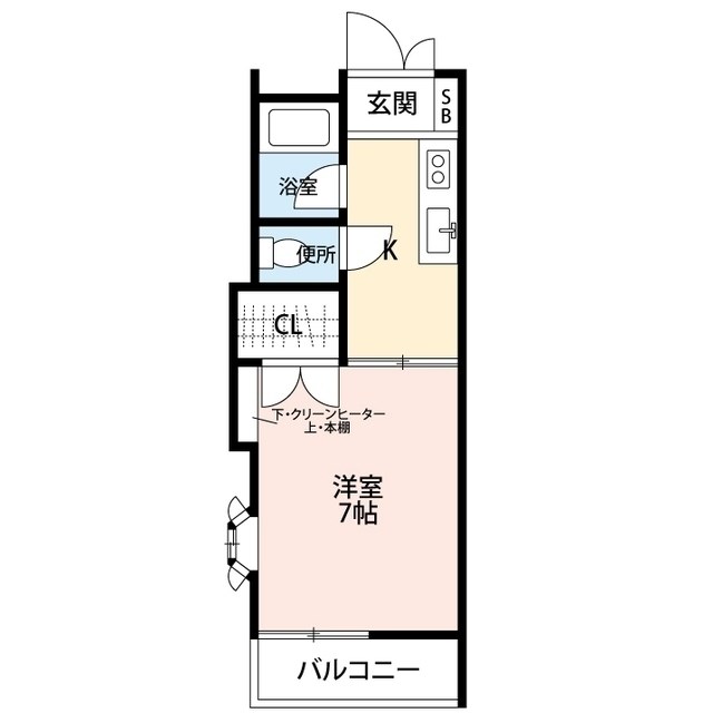 エステート旭町 101号室 間取り