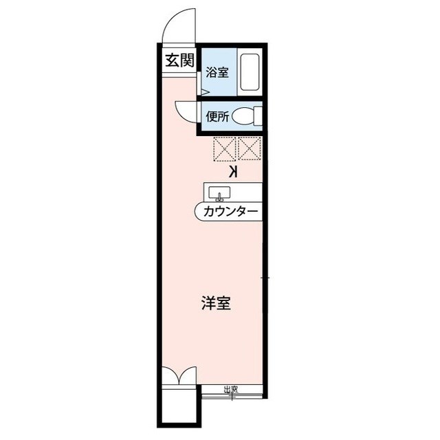 Alivio新潟紫竹 106号室 間取り