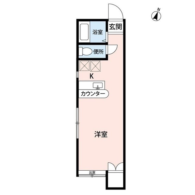 Alivio新潟紫竹 207号室 間取り