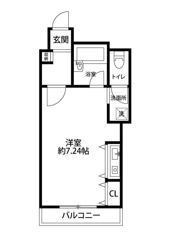 SUITE.HND 202号室 間取り