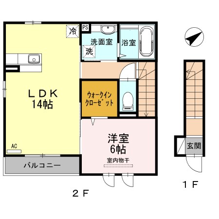 アリオール 203号室 間取り