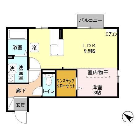 リッツB 103号室 間取り