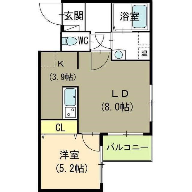 メゾン ド マザー 3D号室 間取り
