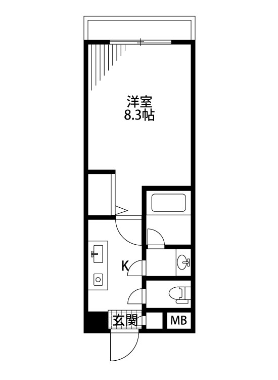 BUENA川端町４丁目壱番館 305号室 間取り