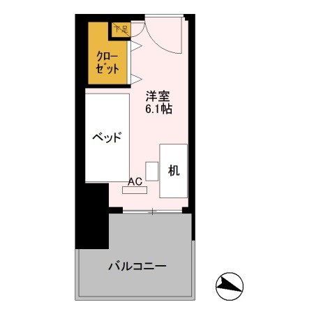 ロイヤルパークスER万代　Share万代 302-A号室 間取り