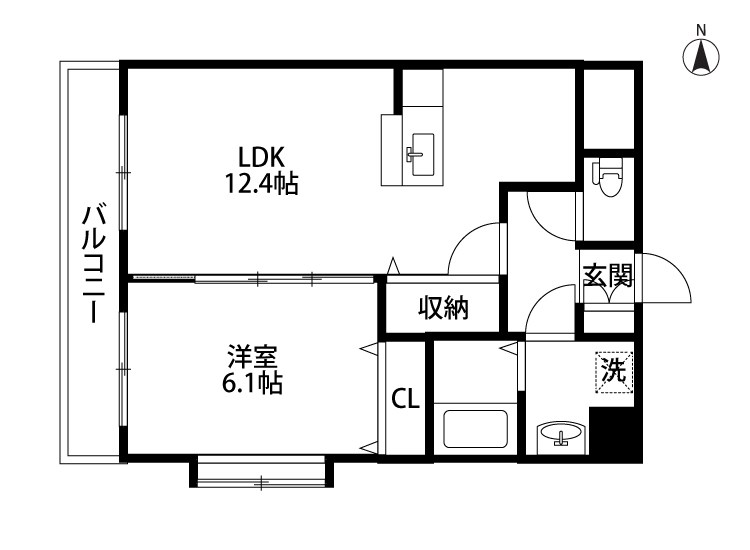 EXCEL　VILLA 403号室 間取り