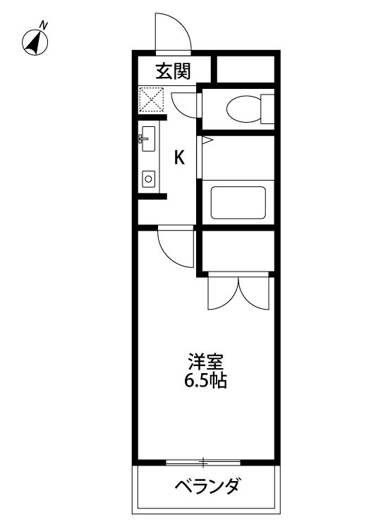 パフィオ 207号室 間取り