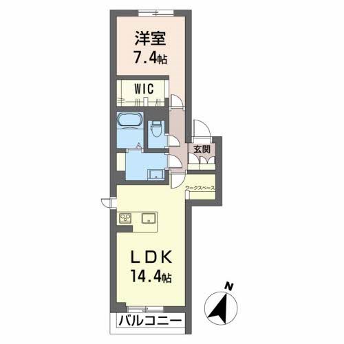 シャーメゾン上所 202号室 間取り