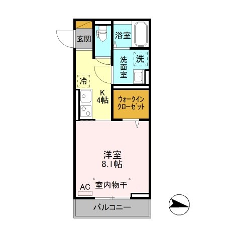 プチボヌール 205号室 間取り