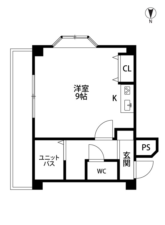 ライフ旭町 201号室 間取り