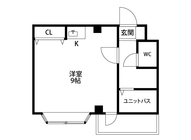 ライフ旭町 308号室 間取り