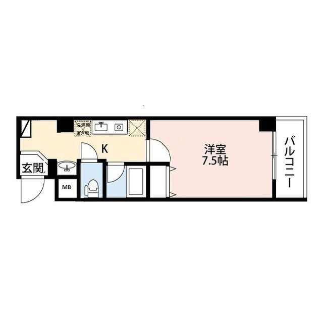 パンウエストリート 606号室 間取り