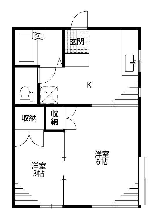 ハウスロアーヌ 106号室 間取り