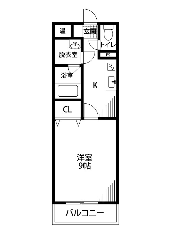 スモーレ新潟 303号室 間取り