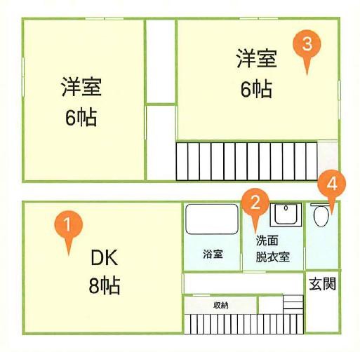陽だまりのフィネストラ 1号室 間取り