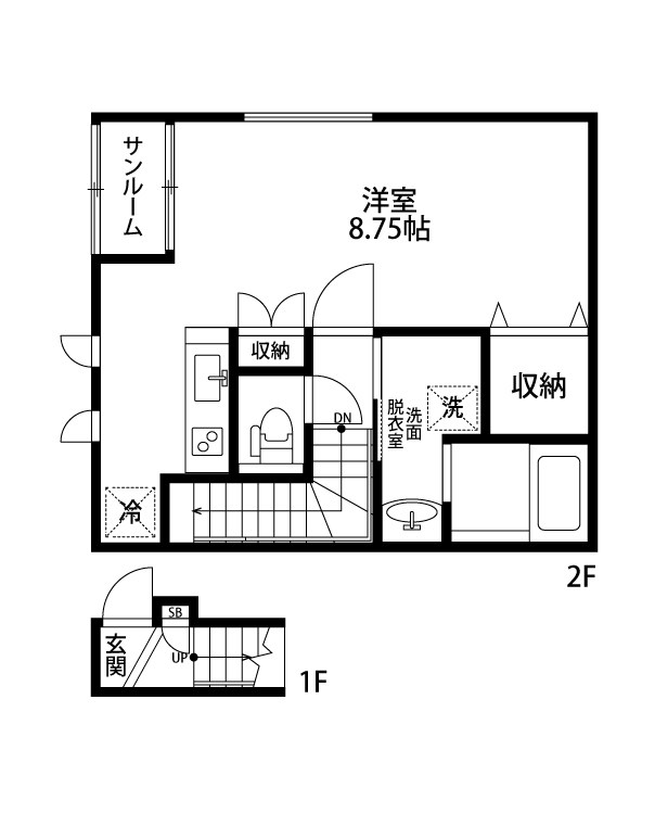グランデュールⅠ 205号室 間取り