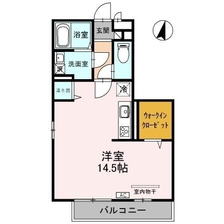 フローラ B207号室 間取り