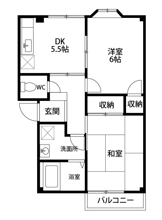 アドバンス２１ 102号室 間取り