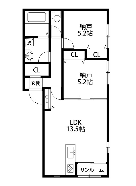 ダイヤコート 102号室 間取り