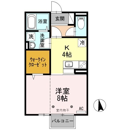 エルドラードA 105号室 間取り