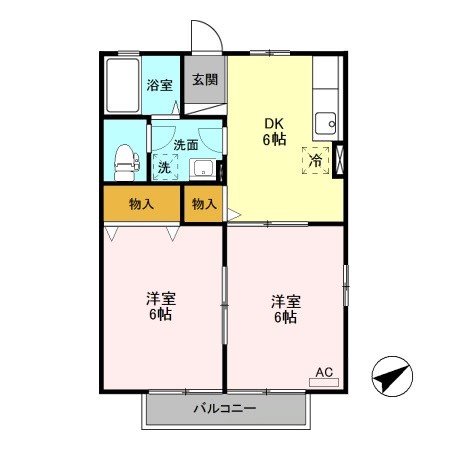 アルテールK 101号室 間取り