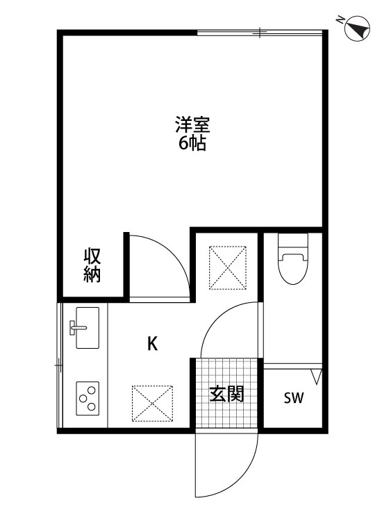 アチーブメントハイツ 103号室 間取り