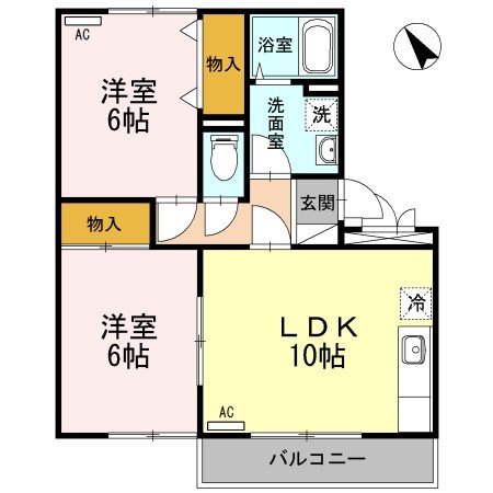 ロイヤルガーデン A303号室 間取り