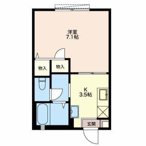 タウンコート西大畑 103号室 間取り