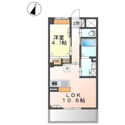 コンフェティ 403号室 間取り