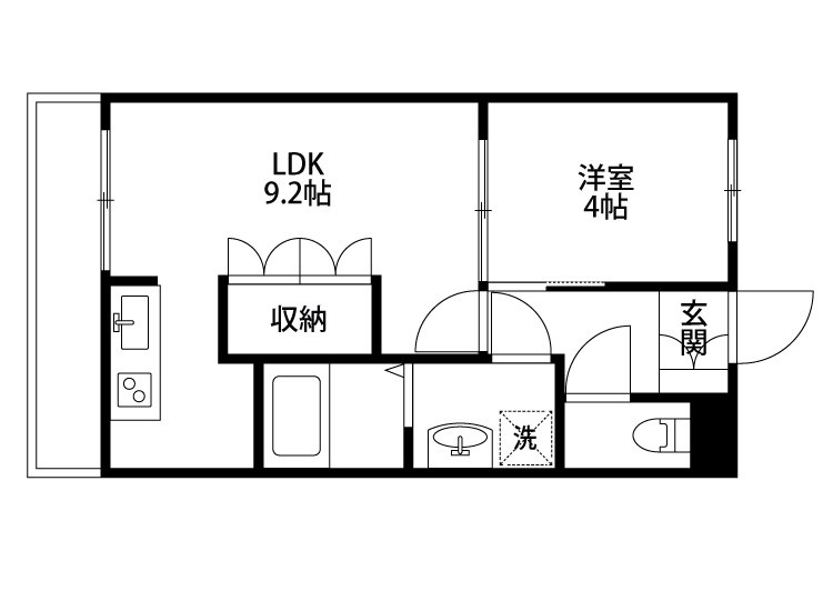 フィースヒュッテ 201号室 間取り