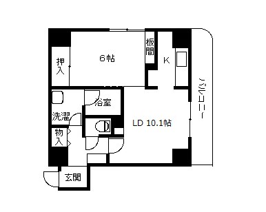 アクシス駅南イースト 701号室 間取り