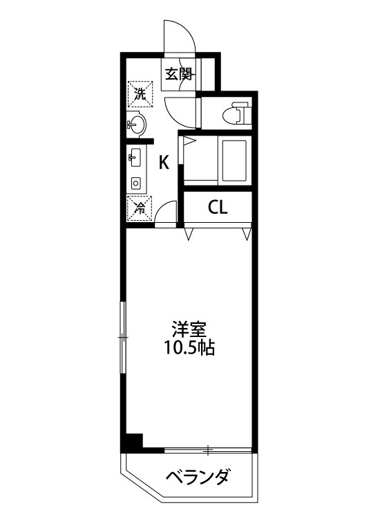 グランコート石宮 701号室 間取り