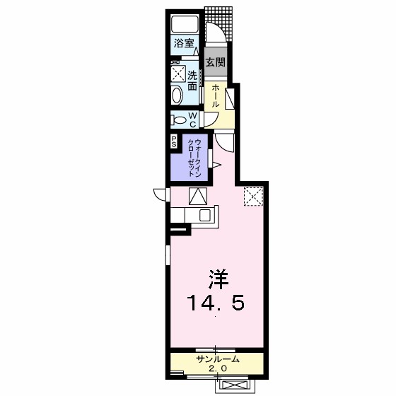 ブリーゼ小張木Ⅰ 103号室 間取り