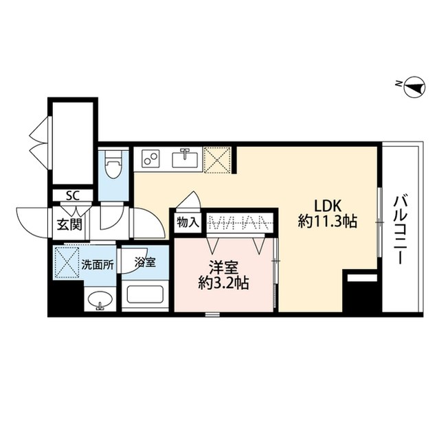 パークソレイユ弐番館 501号室 間取り