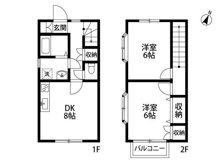 グレイン手島  A-1号室 間取り