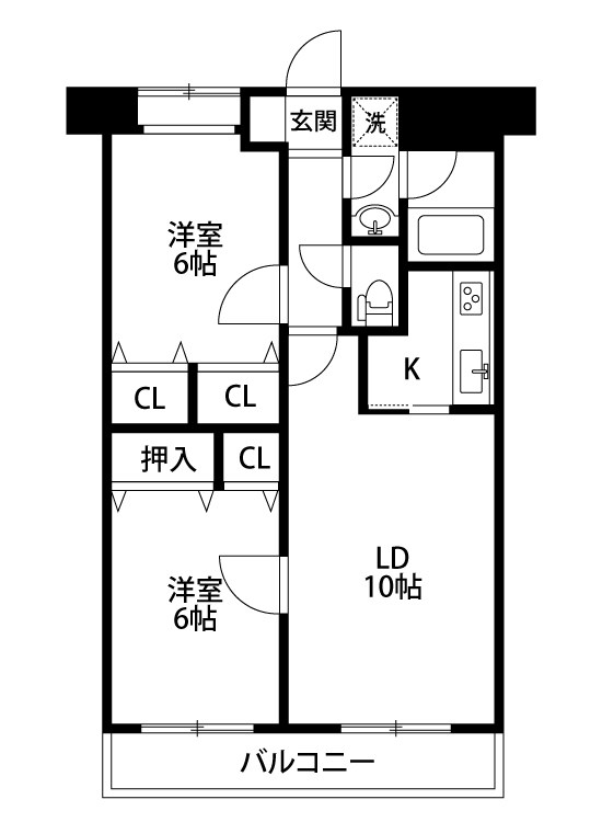 フィール白山公園 905号室 間取り