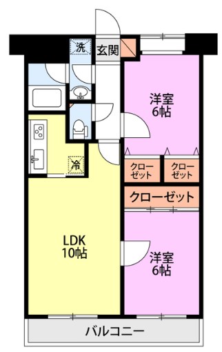 フィール白山公園 905号室 間取り
